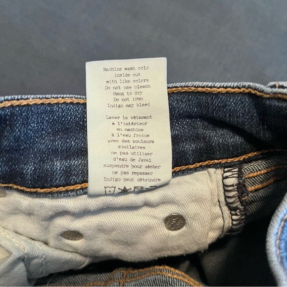 Rag & Bone Women's Distressed Skinny Jean Size 24 Blue Pockets Classic - Picture 11 of 13